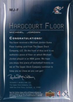 2003-04 Upper Deck Hardcourt - Hardcourt Floor #MJ-F Michael Jordan Back