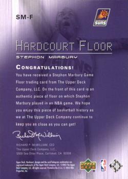 2003-04 Upper Deck Hardcourt - Hardcourt Floor #SM-F Stephon Marbury Back