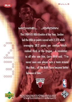 2003-04 Upper Deck Hardcourt - Heart of a Champion #MJ4 Michael Jordan Back