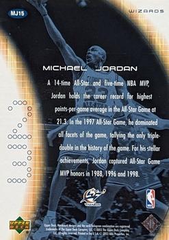 2003-04 Upper Deck Hardcourt - Heart of a Champion #MJ15 Michael Jordan Back