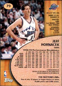 1999-00 Stadium Club #79 Jeff Hornacek Back