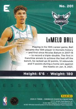 2020-21 Panini Chronicles #201 LaMelo Ball Back