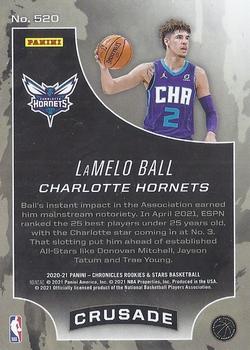 2020-21 Panini Chronicles #520 LaMelo Ball Back
