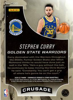 2020-21 Panini Chronicles #531 Stephen Curry Back
