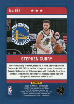 2020-21 Panini Chronicles #555 Stephen Curry Back