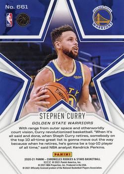 2020-21 Panini Chronicles #661 Stephen Curry Back