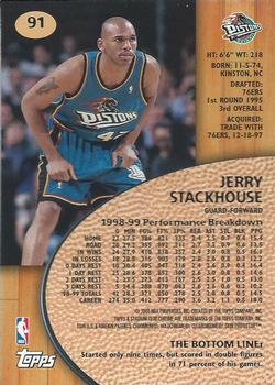 1999-00 Stadium Club Chrome #91 Jerry Stackhouse Back