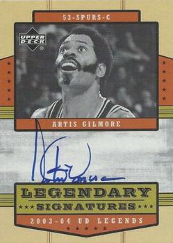 2003-04 Upper Deck Legends - Legendary Signatures #LS-AG Artis Gilmore Front