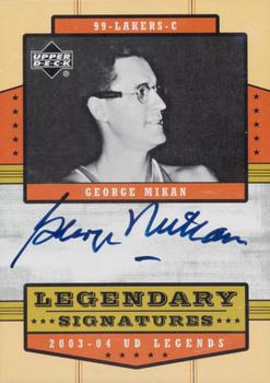 2003-04 Upper Deck Legends - Legendary Signatures #LS-GM George Mikan Front