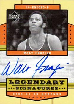 2003-04 Upper Deck Legends - Legendary Signatures #LS-WF Walt Frazier Front