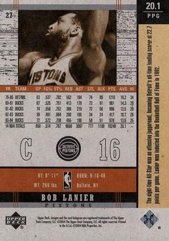 2003-04 Upper Deck Legends - Throwback #27 Bob Lanier Back