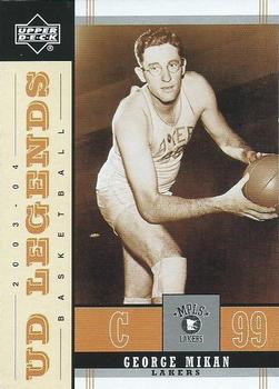 2003-04 Upper Deck Legends - Throwback #45 George Mikan Front
