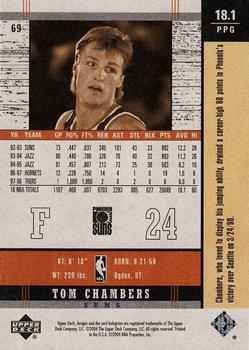 2003-04 Upper Deck Legends - Throwback #69 Tom Chambers Back