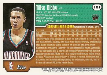 1999-00 Topps #101 Mike Bibby Back