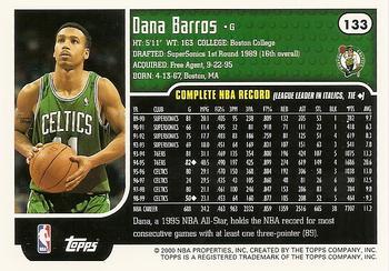 1999-00 Topps #133 Dana Barros Back