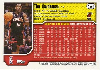 1999-00 Topps #161 Tim Hardaway Back