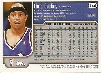 1999-00 Topps #166 Chris Gatling Back