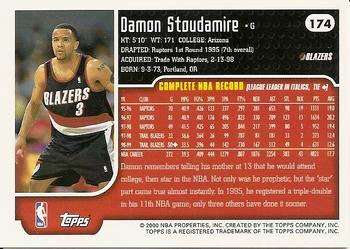1999-00 Topps #174 Damon Stoudamire Back
