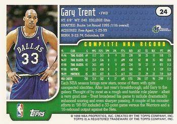 1999-00 Topps #24 Gary Trent Back