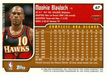 1999-00 Topps #67 Mookie Blaylock Back