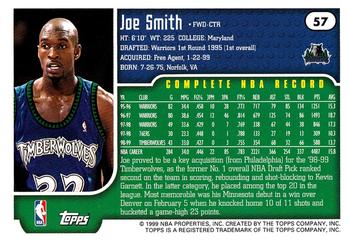 1999-00 Topps #57 Joe Smith Back
