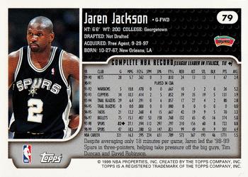 1999-00 Topps #79 Jaren Jackson Back