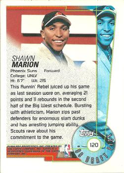 1999-00 Topps #120 Shawn Marion Back