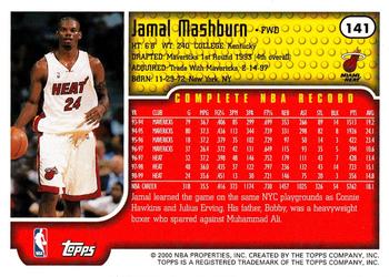 1999-00 Topps #141 Jamal Mashburn Back