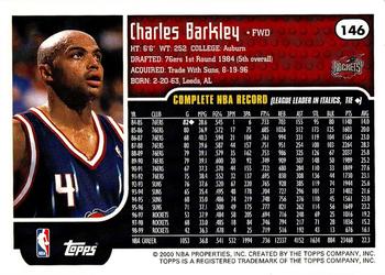 1999-00 Topps #146 Charles Barkley Back