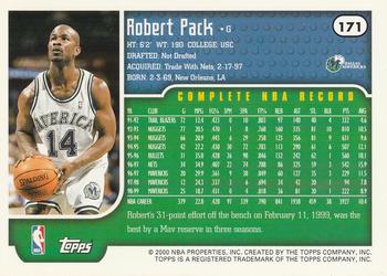 1999-00 Topps #171 Robert Pack Back
