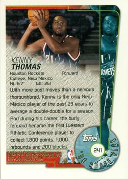 1999-00 Topps #241 Kenny Thomas Back