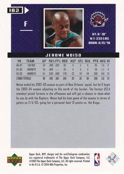 2003-04 Upper Deck MVP - Silver #182 Jerome Moiso Back