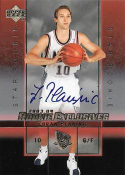 2003-04 Upper Deck Rookie Exclusives - Autographs #A18 Zoran Planinic Front