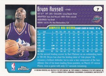 1999-00 Topps Chrome #7 Bryon Russell Back