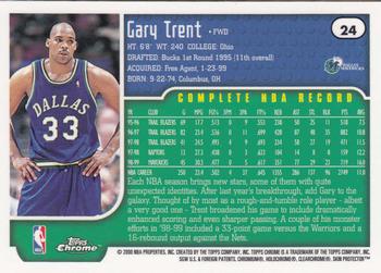 1999-00 Topps Chrome #24 Gary Trent Back