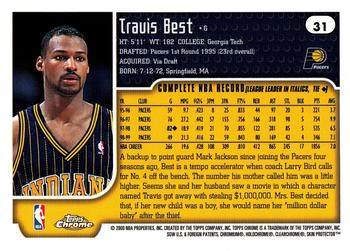 1999-00 Topps Chrome #31 Travis Best Back