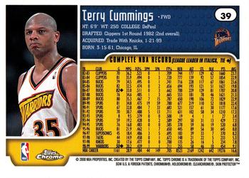 1999-00 Topps Chrome #39 Terry Cummings Back