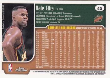 1999-00 Topps Chrome #40 Dale Ellis Back