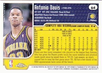 1999-00 Topps Chrome #64 Antonio Davis Back