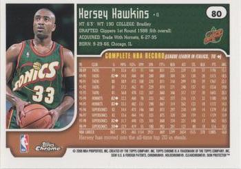 1999-00 Topps Chrome #80 Hersey Hawkins Back