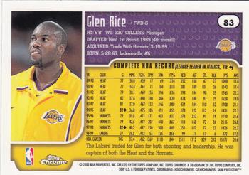 1999-00 Topps Chrome #83 Glen Rice Back