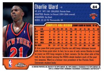 1999-00 Topps Chrome #84 Charlie Ward Back