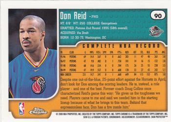 1999-00 Topps Chrome #90 Don Reid Back