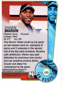 1999-00 Topps Chrome #120 Shawn Marion Back