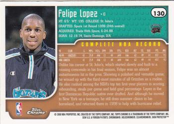 1999-00 Topps Chrome #130 Felipe Lopez Back