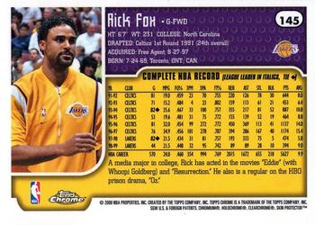 1999-00 Topps Chrome #145 Rick Fox Back