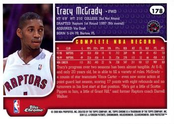 1999-00 Topps Chrome #178 Tracy McGrady Back