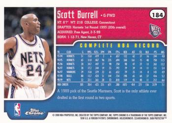 1999-00 Topps Chrome #184 Scott Burrell Back