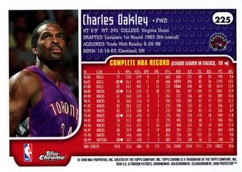 1999-00 Topps Chrome #225 Charles Oakley Back