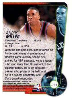 1999-00 Topps Chrome #233 Andre Miller Back